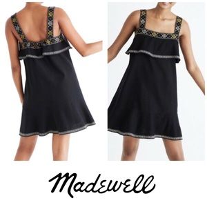 Madewell Tiered Embroidered Dress NWT